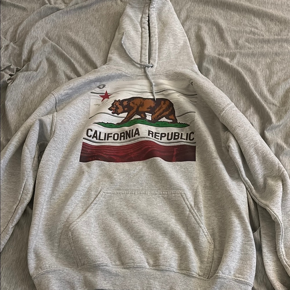 Gray California Republic Men's Hoodie